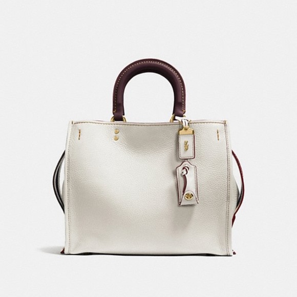 coach Handbags - Coach 1941 Rogue Chalk (30) Satchel Pebble Leather